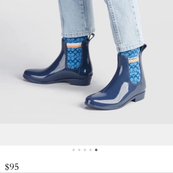 NIB Coach Rivington Rain Bootie, size 6 - Picture 3 of 9